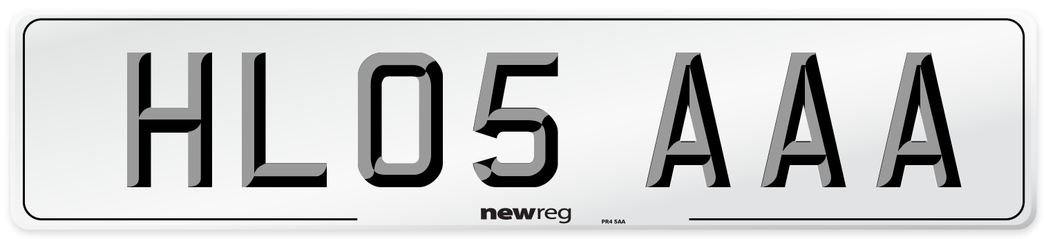 HL05 AAA Number Plate from New Reg
